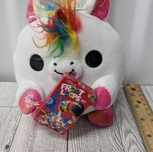 Colorful Unicorn Plush with Rainbow Mane